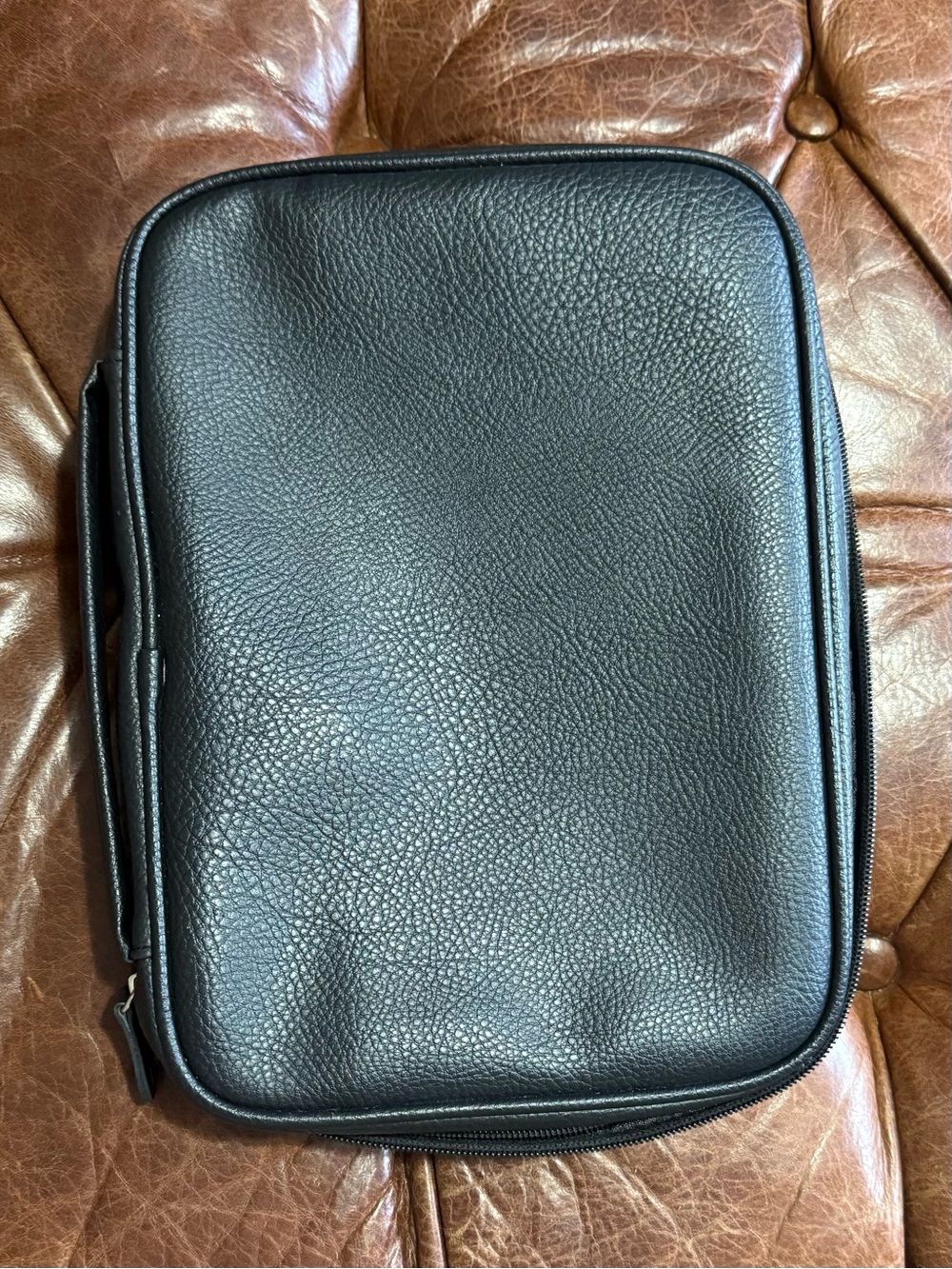 Black Faux Leather Bible/Book Case.